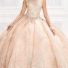 Princesa By Ariana Vara - PR12002 Embroidered Lace Ball Gown