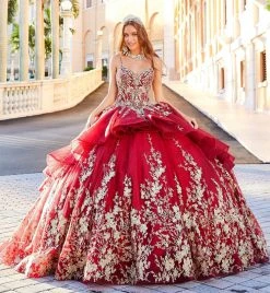 Princesa By Ariana Vara - PR12003 Sweetheart Appliqued Ballgown