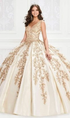 Princesa By Ariana Vara - PR12013 Plunging V-Neck Ball Gown