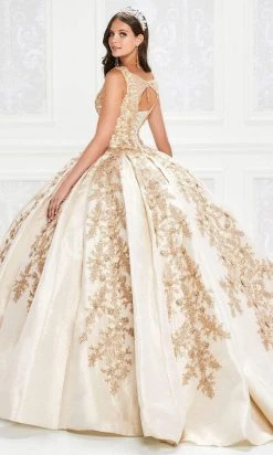 Princesa By Ariana Vara - PR12013 Plunging V-Neck Ball Gown