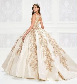 Princesa By Ariana Vara - PR12013 Plunging V-Neck Ball Gown