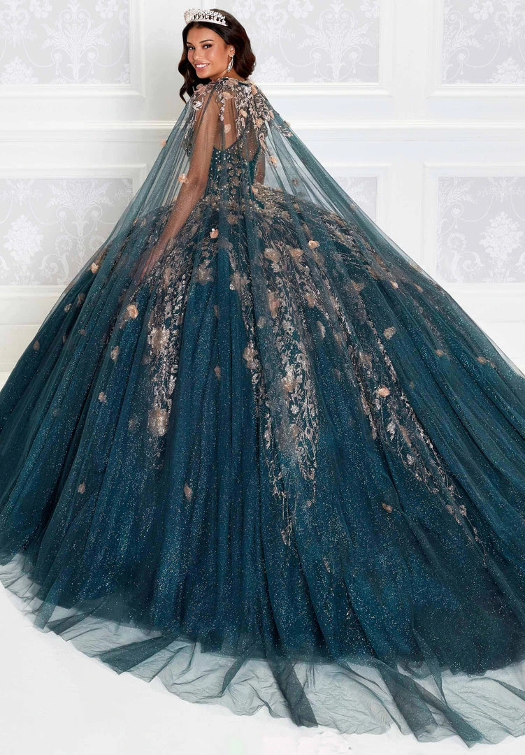 Princesa By Ariana Vara PR12262 - 3D Florals And Cape Ball Gown 6 Princesa By Ariana Vara PR12262 - 3D Florals And Cape Ball Gown