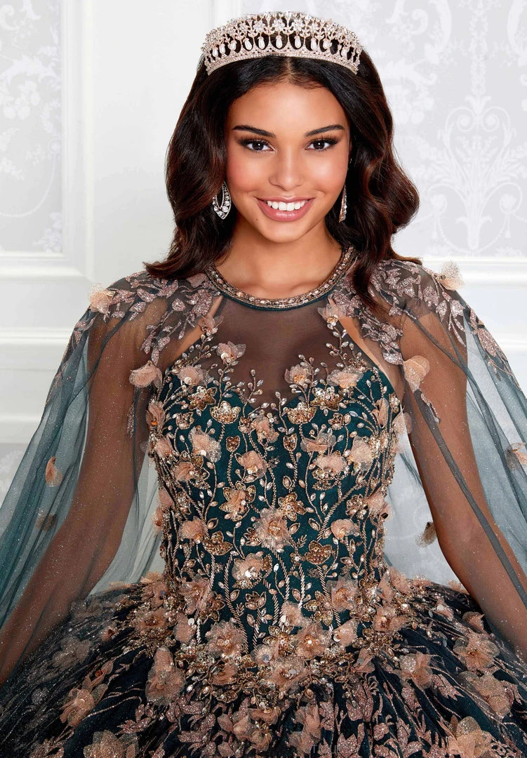 Princesa By Ariana Vara PR12262 - 3D Florals And Cape Ball Gown 11 Princesa By Ariana Vara PR12262 - 3D Florals And Cape Ball Gown