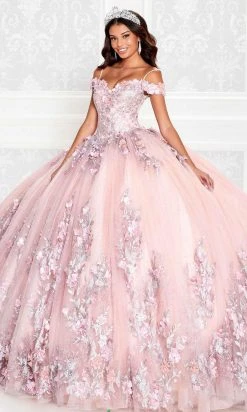 Princesa By Ariana Vara PR12263 - Detachable Capelet Off Shoulder Ball Gown