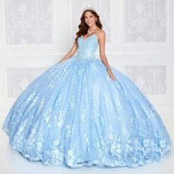 Princesa By Ariana Vara PR12268 - Applique Ornate Ballgown