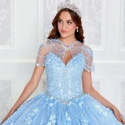 Princesa By Ariana Vara PR12268 - Applique Ornate Ballgown