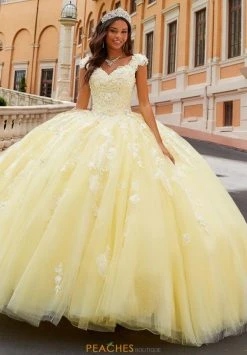 Princesa By Ariana Vara PR12270 - Sweetheart Bodice 3D Flowers Ball Gown