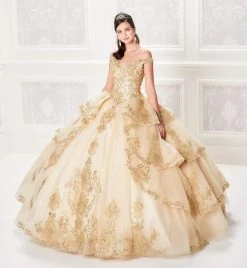 Princesa By Ariana Vara - PR21962 Lace Appliqued Off-Shoulder Dress