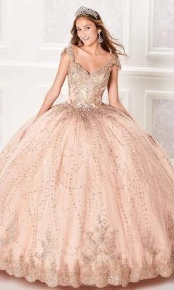 Princesa By Ariana Vara - PR21964 Embellished V Neck Dress