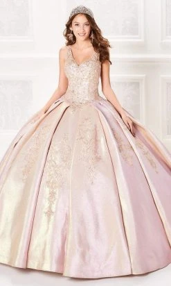 Princesa By Ariana Vara - PR21968 Beaded V-Neck Ball Gown
