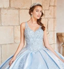 Princesa By Ariana Vara - PR21968 Beaded V-Neck Ball Gown 19 Princesa By Ariana Vara - PR21968 Beaded V-Neck Ball Gown
