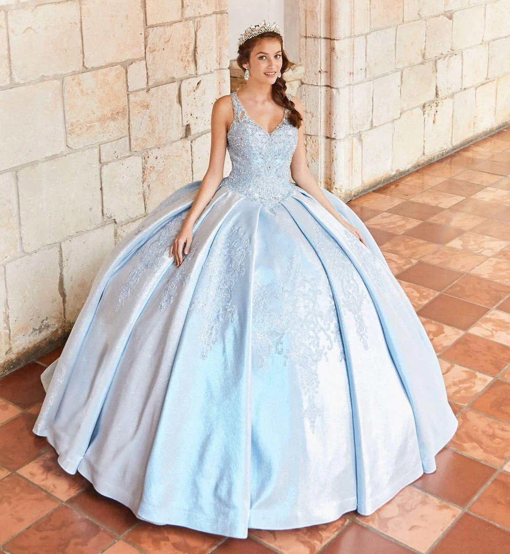 Princesa By Ariana Vara - PR21968 Beaded V-Neck Ball Gown 9 Princesa By Ariana Vara - PR21968 Beaded V-Neck Ball Gown