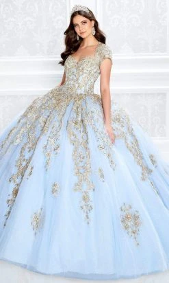Princesa By Ariana Vara - PR22025 Short Sleeve Ball Gown