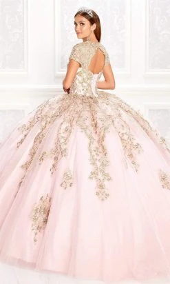 Princesa By Ariana Vara - PR22025 Short Sleeve Ball Gown