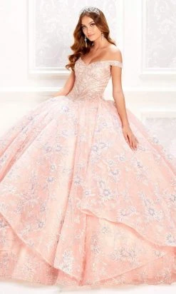Princesa By Ariana Vara - PR22028 Embroidered Lace Ball Gown