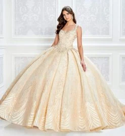 Princesa By Ariana Vara - PR22033 Queen Anne Lace Ball Gown