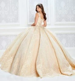 Princesa By Ariana Vara - PR22033 Queen Anne Lace Ball Gown
