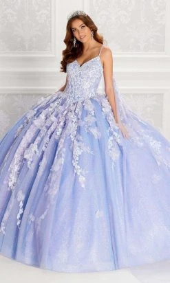 Princesa By Ariana Vara - PR22143 V Neck Basque Ball Gown