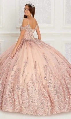 Princesa By Ariana Vara - PR22147 Cold Shoulder Beaded Floral Gown