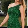 Rachel Allan 40150 - One Shoulder Sequin Cocktail Dress