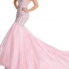Rachel Allan - 50011 Beaded Off Shoulder Trumpet Dress