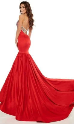 Rachel Allan - 50016 Beaded Sweetheart Trumpet Evening Dress