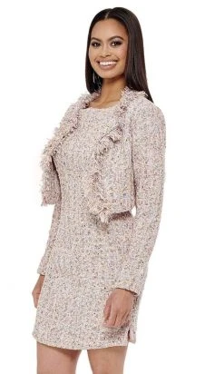 Rachel Allan - 50030 Textured Two Piece Short Dress