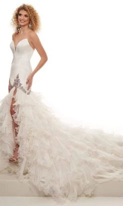 Rachel Allan - 50036 Strapless Ruffled Mermaid Dress 9 Rachel Allan - 50036 Strapless Ruffled Mermaid Dress