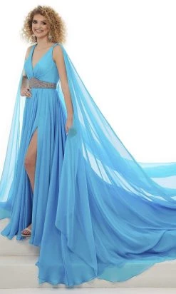 Rachel Allan - 50043 Grecian Chiffon Flowy Dress