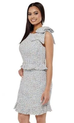 Rachel Allan - 50057 Peplum Sheath Short Dress