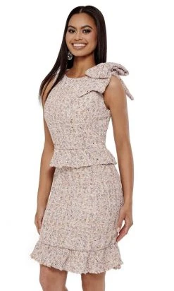 Rachel Allan - 50057 Peplum Sheath Short Dress