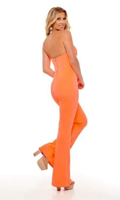 Rachel Allan - 50071 Asymmetrical Fitted Jumpsuit