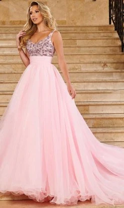 Rachel Allan 50137 - Sleeveless Empire Ballgown