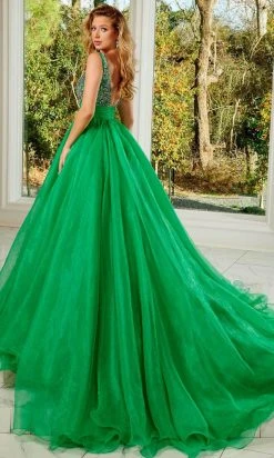 Rachel Allan 50137 - Sleeveless Empire Ballgown
