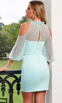 Rachel Allan 50142 - Open Shoulder Cocktail Dress