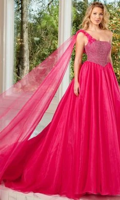 Rachel Allan 50156 - Bedazzled Asymmetric Evening Gown 21 Rachel Allan 50156 - Bedazzled Asymmetric Evening Gown