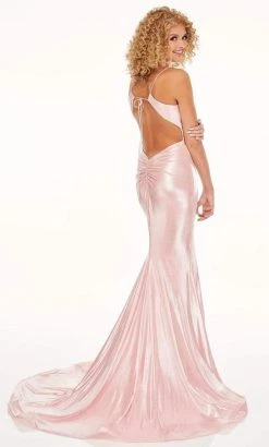 Rachel Allan - 70053 Metallic Open Back Mermaid Gown
