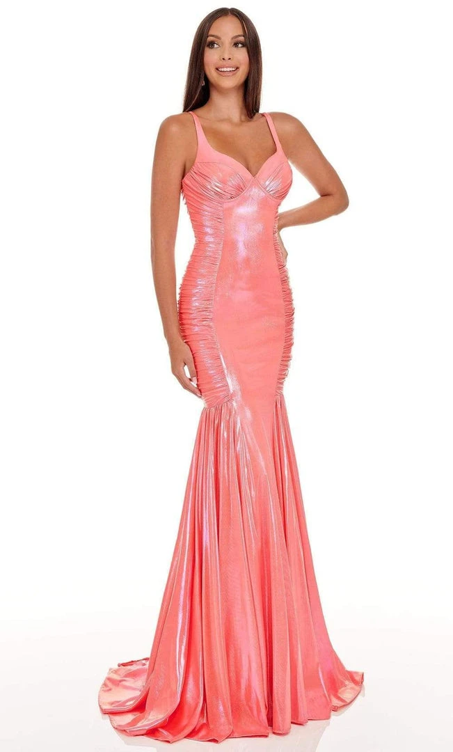 Rachel Allan - 70061 Sleeveless Ruche-Ornate Mermaid Gown 5 Rachel Allan - 70061 Sleeveless Ruche-Ornate Mermaid Gown