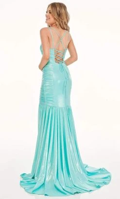 Rachel Allan - 70061 Sleeveless Ruche-Ornate Mermaid Gown