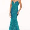 Rachel Allan - 70071 Sequin Plunging Sweetheart Trumpet Gown 2 Rachel Allan - 70071 Sequin Plunging Sweetheart Trumpet Gown