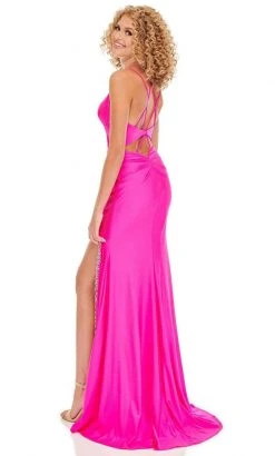 Rachel Allan - 70078 Sweetheart Sheath Dress With Slit