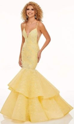 Rachel Allan - 70122 Beaded Plunging Sweetheart Mermaid Dress 8 Rachel Allan - 70122 Beaded Plunging Sweetheart Mermaid Dress