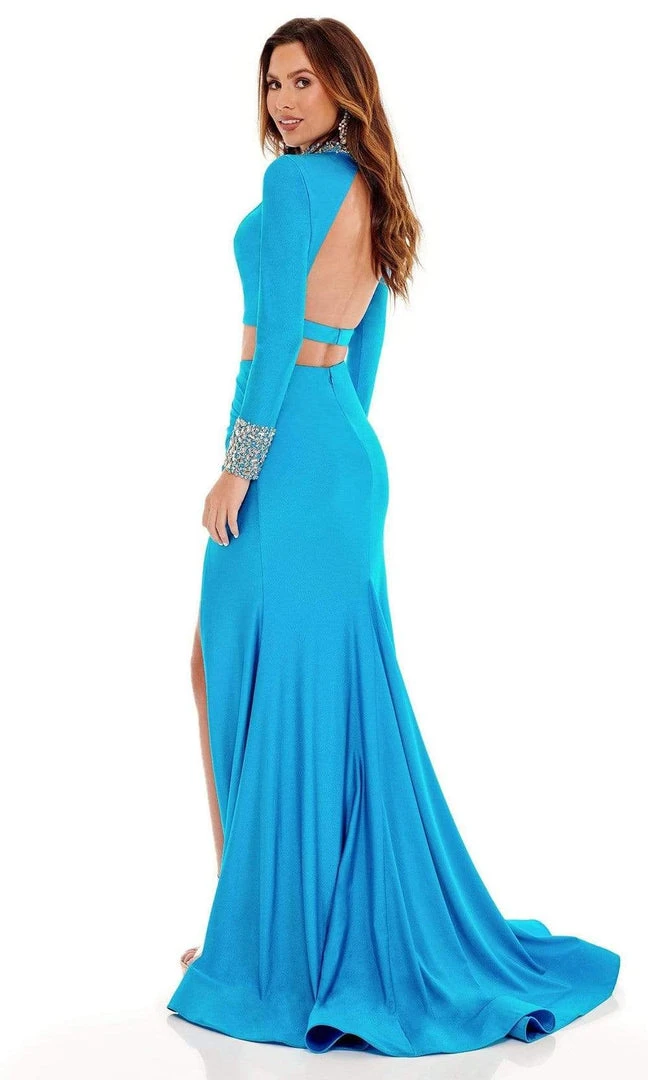 Rachel Allan - 70138 High Neck Trumpet Evening Dress 4 Rachel Allan - 70138 High Neck Trumpet Evening Dress