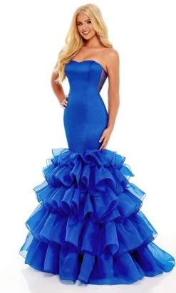 Rachel Allan - 70142 Strapless Sweetheart Tiered Gown