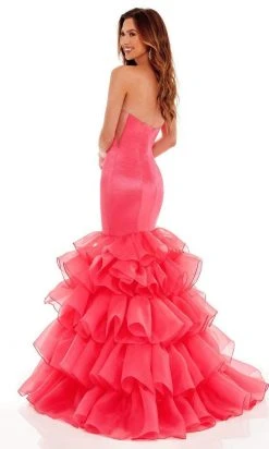 Rachel Allan - 70142 Strapless Sweetheart Tiered Gown