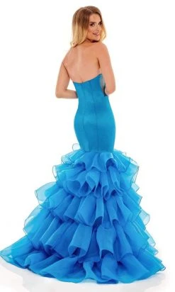 Rachel Allan - 70142 Strapless Sweetheart Tiered Gown