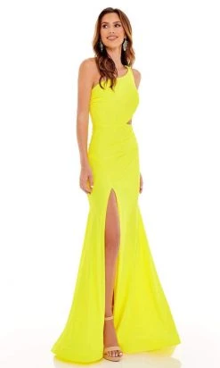 Rachel Allan - 70153 Asymmetrical Cutout Gown With Slit 20 Rachel Allan - 70153 Asymmetrical Cutout Gown With Slit