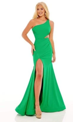 Rachel Allan - 70153 Asymmetrical Cutout Gown With Slit 14 Rachel Allan - 70153 Asymmetrical Cutout Gown With Slit