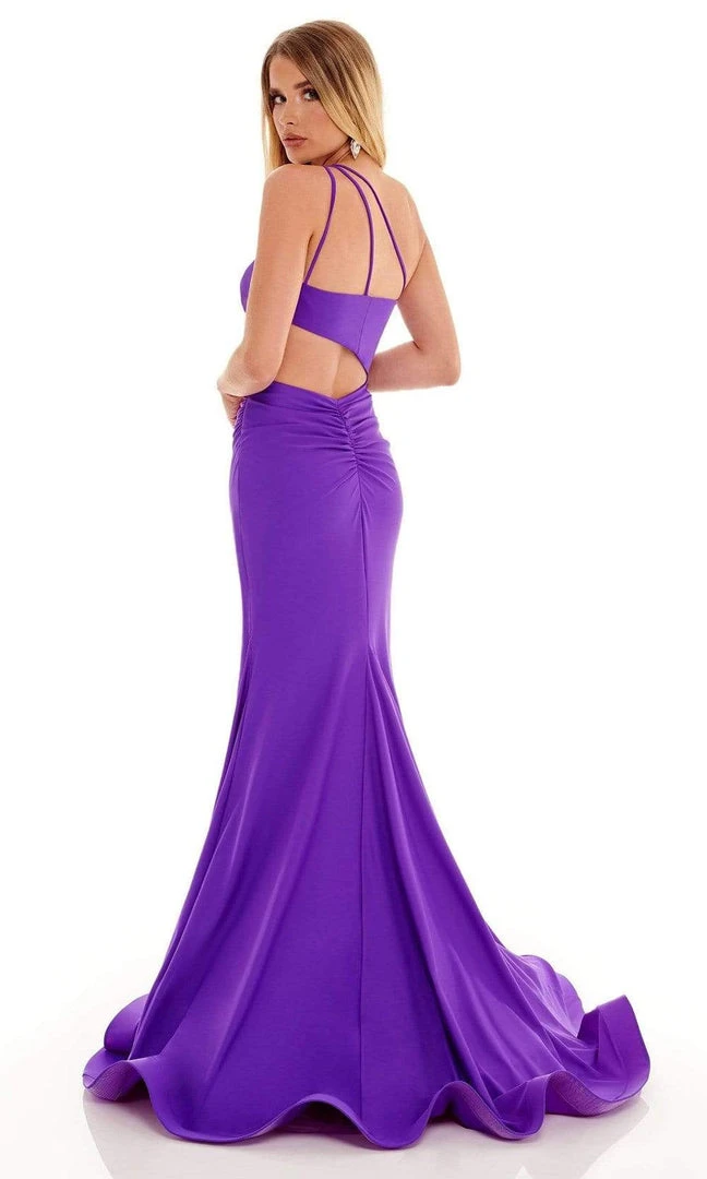 Rachel Allan - 70153 Asymmetrical Cutout Gown With Slit 10 Rachel Allan - 70153 Asymmetrical Cutout Gown With Slit