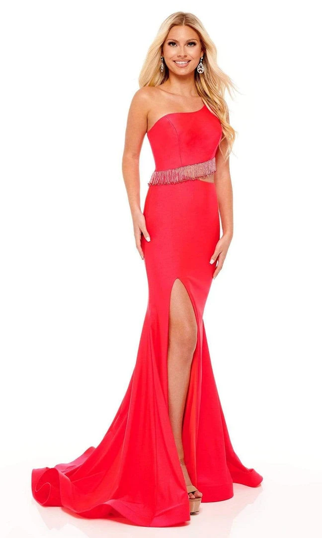 Rachel Allan - 70168 Bead-Fringed Cutout Gown 7 Rachel Allan - 70168 Bead-Fringed Cutout Gown